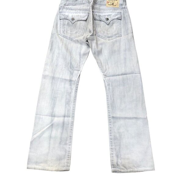 Vintage True Religion Jeans Size 36 RICKY Gray/White - Picture 3 of 12